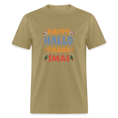 Happy Hallo Thank Smas - khaki