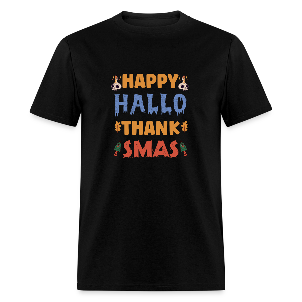 Happy Hallo Thank Smas - black