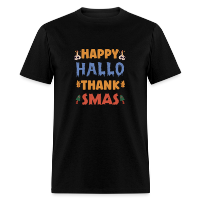 Happy Hallo Thank Smas - black