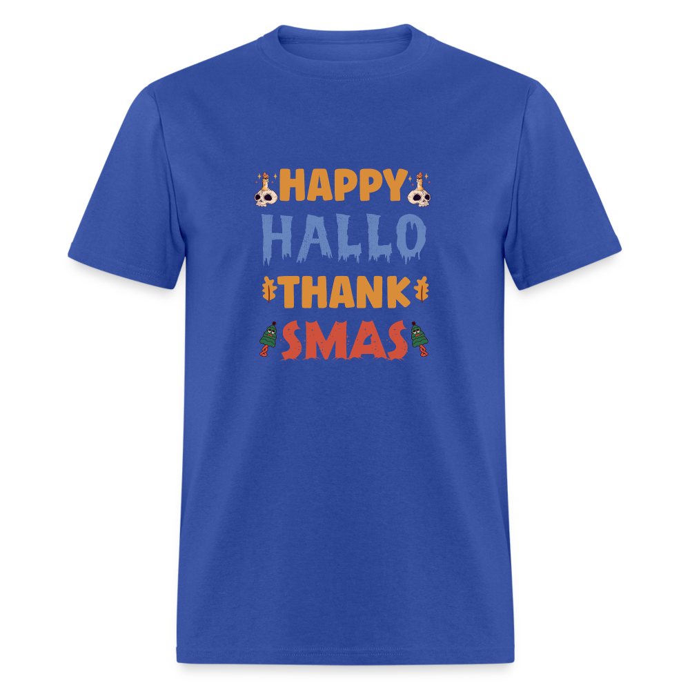 Happy Hallo Thank Smas - royal blue