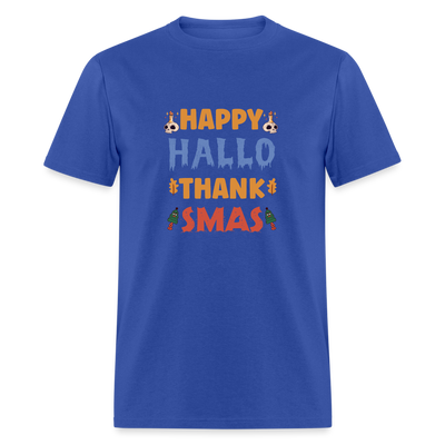 Happy Hallo Thank Smas - royal blue