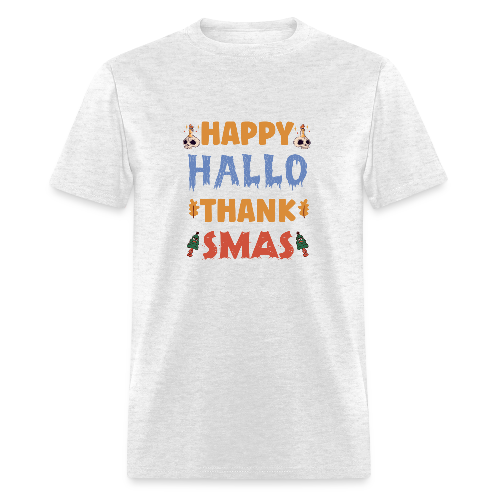 Happy Hallo Thank Smas - light heather gray