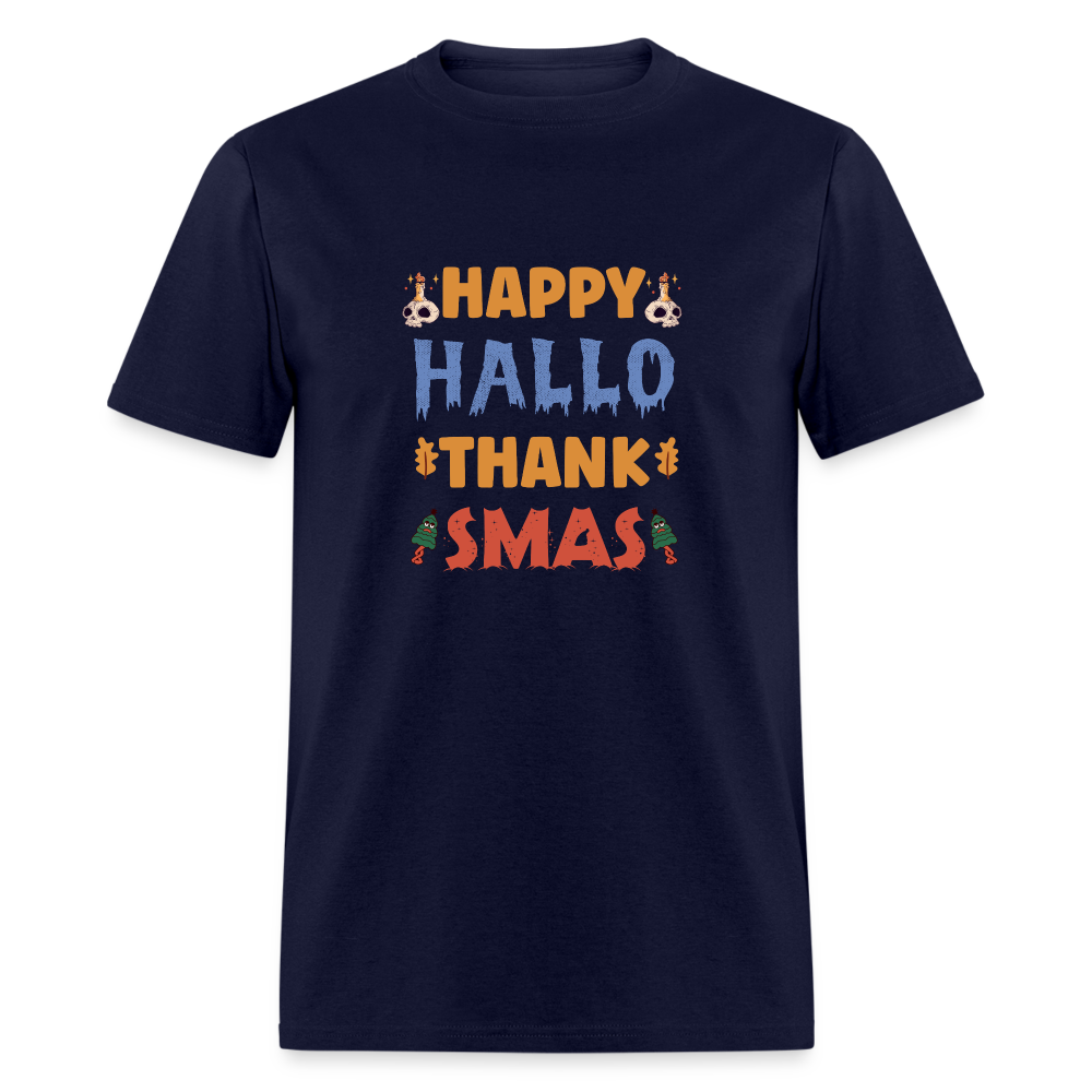 Happy Hallo Thank Smas - navy