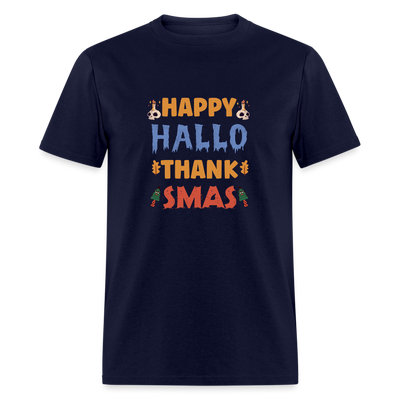 Happy Hallo Thank Smas - navy