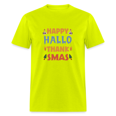 Happy Hallo Thank Smas - safety green