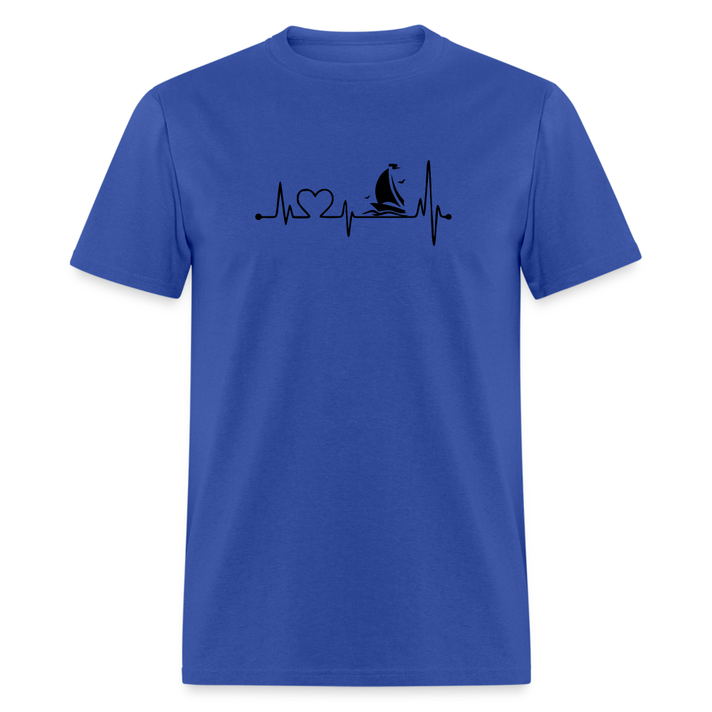 Sailing Heartbeat - royal blue