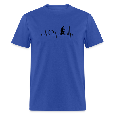 Sailing Heartbeat - royal blue