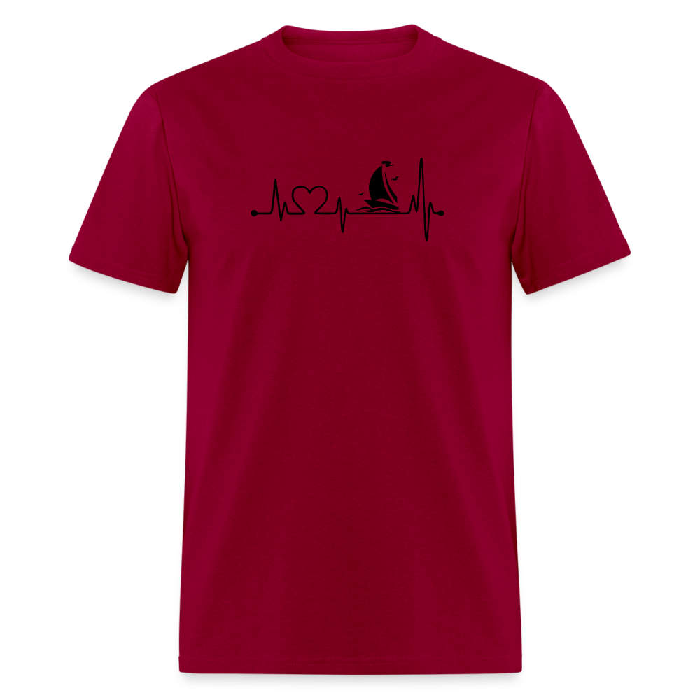 Sailing Heartbeat - dark red