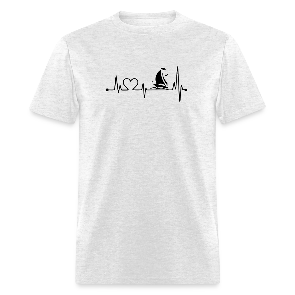 Sailing Heartbeat - light heather gray