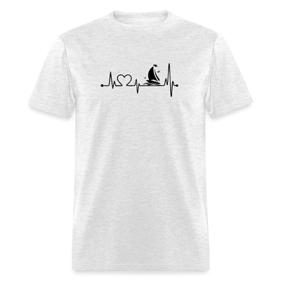 Sailing Heartbeat - light heather gray