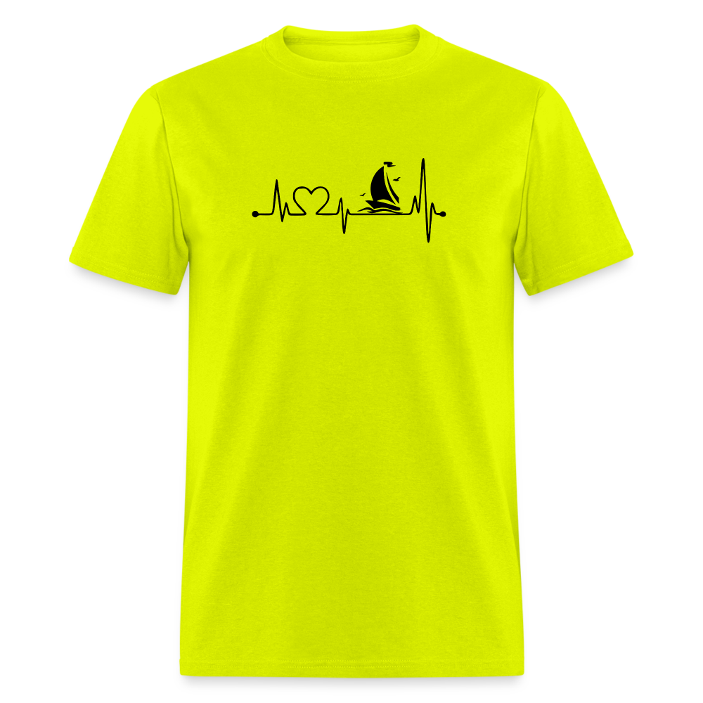 Sailing Heartbeat - safety green