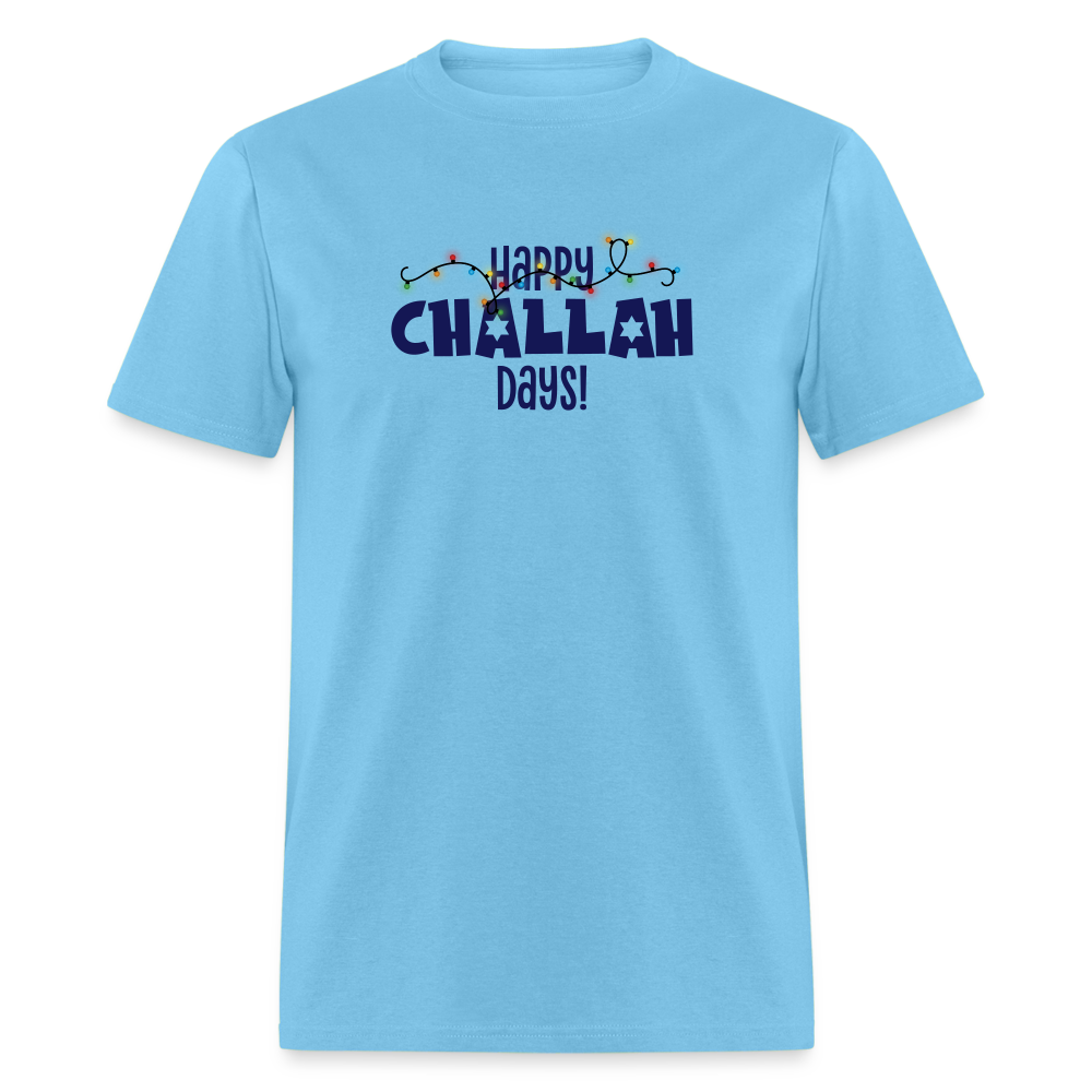 Happy Challah Days - aquatic blue