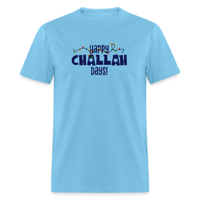 Happy Challah Days - aquatic blue