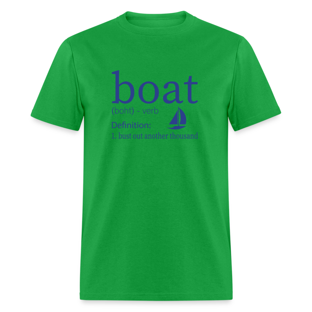 boat - bright green