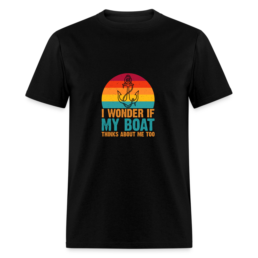 I wonder if my boat - black