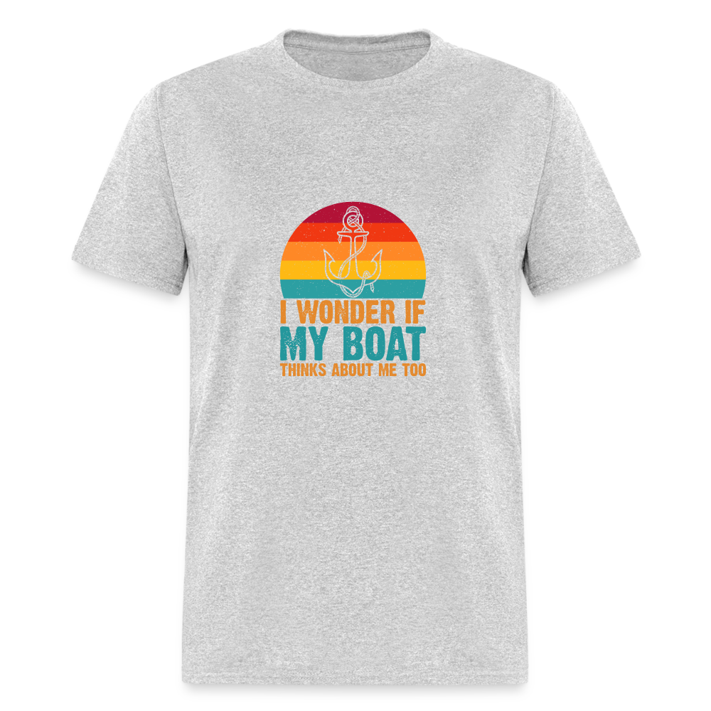 I wonder if my boat - heather gray