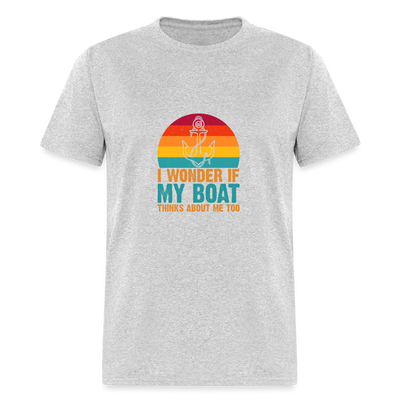 I wonder if my boat - heather gray