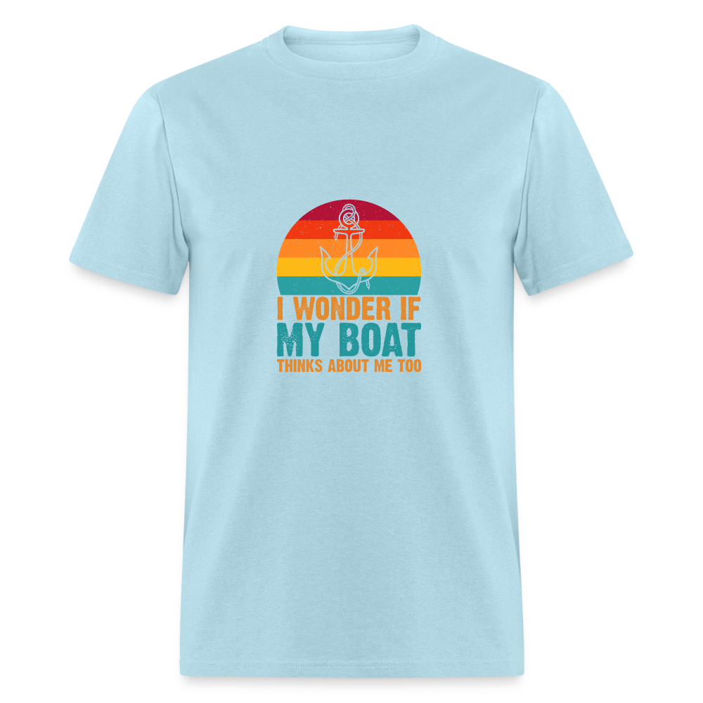 I wonder if my boat - powder blue