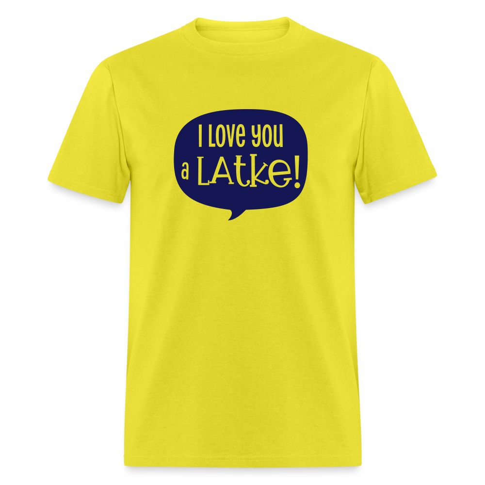 I love you a LATKE! - yellow