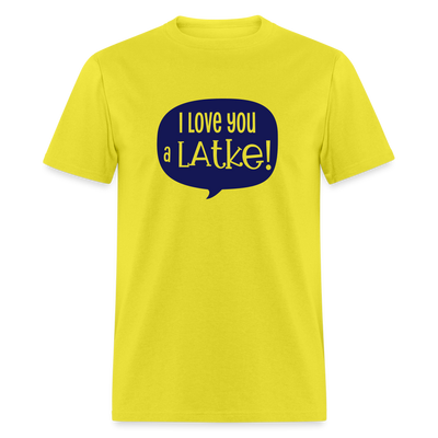 I love you a LATKE! - yellow