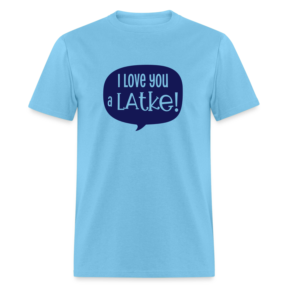 I love you a LATKE! - aquatic blue